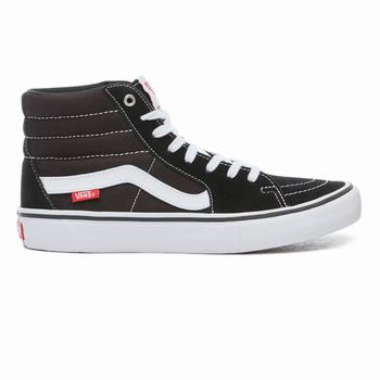 Damske Kotnikove Tenisky Vans Sk8-Hi Pro Čierne/Biele VA93MUVZF